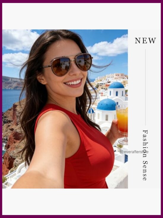Metal Frame Polarized Aviator Sunglasses UV400 Protection Tangle-Free main image 6